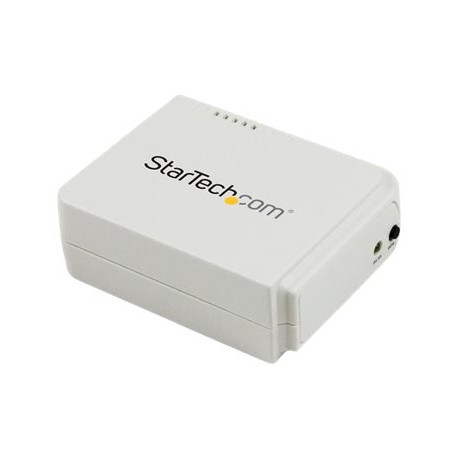 StarTech.com Server di Stampa Wireless N ad 1 porta USB con porta ethernet 10/100 Mbps - WiFi Print Server USB - 802.11 b/g/n -