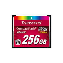 Transcend Premium - Scheda di memoria flash - 256 GB - 800x - CompactFlash