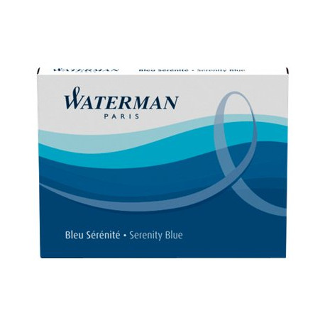 Waterman Standard - Cartuccia inchiostro - blu - pacco da 8 - per Expert- Hemisphere- PERSPECTIVE