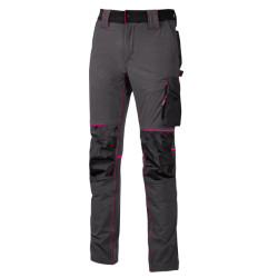 Pantaloni da donna Atom Lady - taglia L - grigio/fucsia - U-Power
