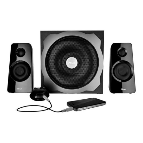 Trust Tytan 2.1 Subwoofer Speaker Set - Sistema altoparlanti - per PC - 2.1 canali - 60 Watt (Totale) - nero