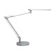 Unilux Mambo - Lampada da tavolo - lampadina LED - classe A+ - 4000 K - grigio metallo