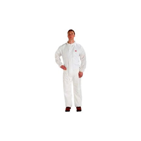 3M 4520 - Tuta da lavoro - usa e getta - XXL - 43 g/m² - polipropilene SMMMS - bianco, verde - PPE Category III, Type 5/6