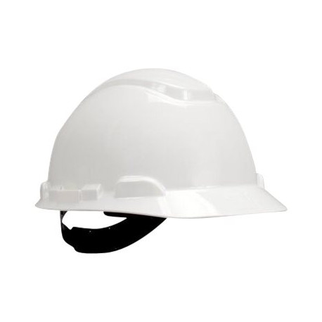 3M H700 Series H-700N-VI - Casco di protezione - cricchetto - polietilene ad alta densità (HDPE) - bianco