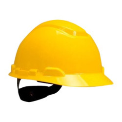 3M H700 Series H-701C-GU - Casco di protezione - blocco pin - polietilene ad alta densità (HDPE) - giallo