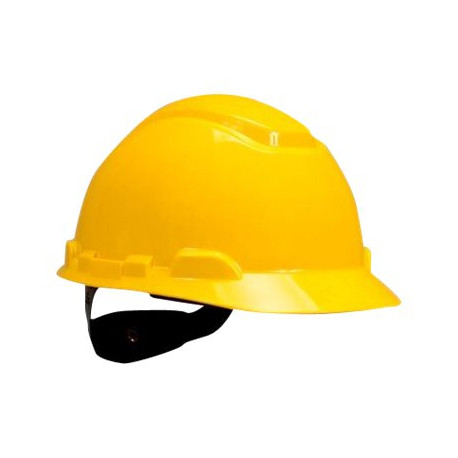 3M H700 Series H-701C-GU - Casco di protezione - blocco pin - polietilene ad alta densità (HDPE) - giallo