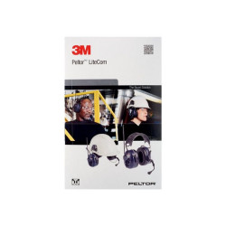 3M Peltor LiteCom MT53H7P3E4400-EU - Cuffie con microfono - installazione su casco - senza fili - blu