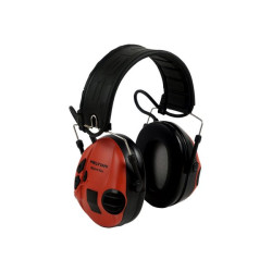 3M Peltor SportTac MT16H210F-478-RD - Cuffie - dimensione completa - cablato - nero, rosso