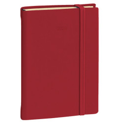 Agenda giornaliera - Daily 21 Prestige 2025 - 13 x 21 cm - copertina Silk - bordeaux - Quo Vadis