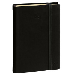 Agenda giornaliera - Daily 21 Prestige 2025 - 13 x 21 cm - copertina Silk - nero - Quo Vadis