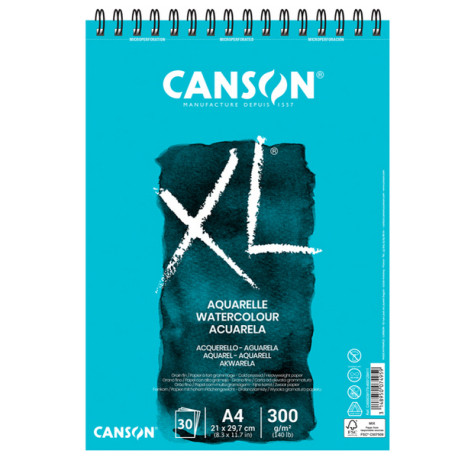 Album XL Aquarelle - A4 - 300 gr - 30 fogli - Canson