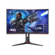 AOC Gaming C27G2ZE/BK - G2 Series - monitor a LED - gaming - curvato - 27" - 1920 x 1080 Full HD (1080p) @ 240 Hz - VA - 300 cd