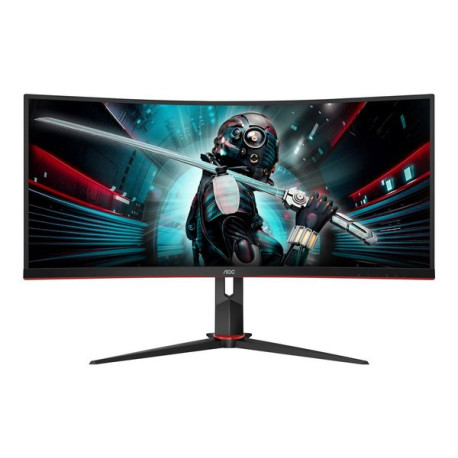 AOC Gaming CU34G2X/BK - G2 Series - monitor a LED - gaming - curvato - 34" - 3440 x 1440 WQHD @ 144 Hz - VA - 300 cd/m² - 3000: