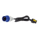 APC - Cavo di alimentazione - IEC 60309 16A (M) a IEC 60320 C19 - 16 A - 3 m - chiusura aggancio - nero - per P/N: SMT2200I-AR,