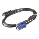 APC - Cavo tastiera / video / mouse (KVM) - USB, HD-15 (VGA) a HD-15 (VGA) - 1.83 m - per P/N: AP5201, AP5202, AP5808, AP5816, 