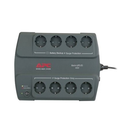 APC Back-UPS ES 400 - UPS - 230 V c.a. V - 240 Watt - 400 VA - connettori di uscita 8 - Italia - carbone