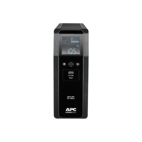 APC Back-UPS Pro BR1200SI - UPS - 220-240 V c.a. V - 720 Watt - 1200 VA - USB - connettori di uscita 8 - nero