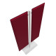 Piantana Moody - a 2 pannelli - H 140 cm - rosso