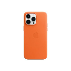 Apple - Cover per cellulare - con MagSafe - pelle - arancione - per iPhone 14 Pro Max