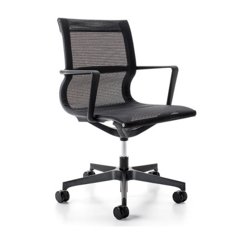 Poltrona direzionale Tekno TKN - con braccioli inclusi - nero - Unisit