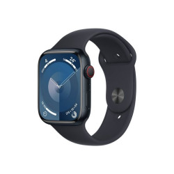 Apple Watch Series 9 (GPS + Cellular) - 45 mm - midnight aluminum - smartwatch con fascia sportiva - fluoroelastomero - midnigh