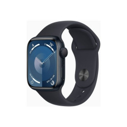 Apple Watch Series 9 (GPS) - 41 mm - midnight aluminum - smartwatch con fascia sportiva - fluoroelastomero - midnight - dimensi