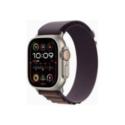 Apple Watch Ultra 2 - 49 mm - titanio - smartwatch con Alpine Loop - tessile - indaco - dimensione della fascia: L - 64 GB - Wi