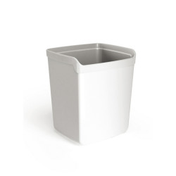 Bicchiere portapenne Mydesk - 8,7 x 7,4 x 10 cm - bianco - Arda