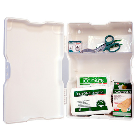 Armadietto di pronto soccorso 1/P - 37x22x14 cm - fino a 2 persone - bianco - PVS