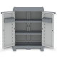 Armadietto Domino Wave - Base 700UW - 2 ante - 70 x 43,8 x 97,6 cm - PPL - grigio - Terry