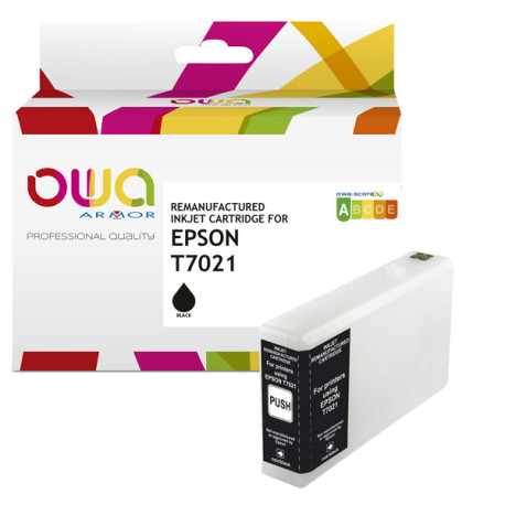 Armor - Cartuccia Compatibile per Epson T7021 - Nero - C13T70214010