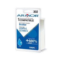 Armor - Cartuccia ink Compatibile  per Brother - Ciano - LC970/1000C - 10 ml