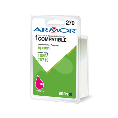 Armor - Cartuccia ink Compatibile  per Epson - Magenta - T071340 - 9 ml