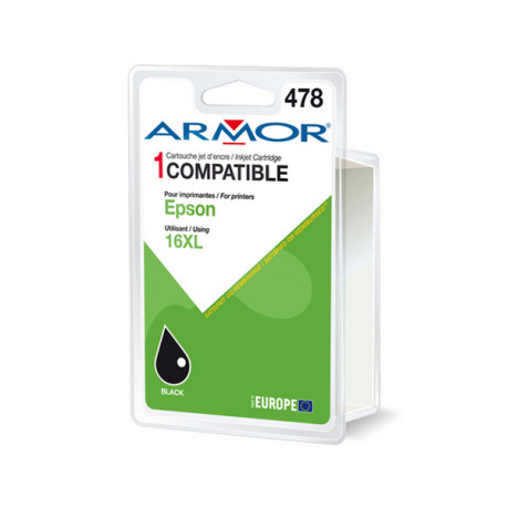 Armor - Cartuccia ink Compatibile  per Epson - Nero - T163140 (XL) - 15 ml