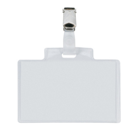 Portanome Pass 3E - clip in metallo - 9,5 x 6 cm - PVC - Sei Rota - conf. 100 pezzi
