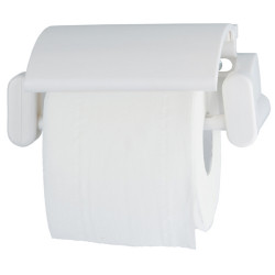 Portarotolo carta igienica ABS - 17 × 11,7 × 7 cm - bianco - Medial