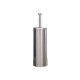 Portascopino WC Basic - da terra - acciaio inox  - diametro 9,8 cm - altezza 38 cm - silver - Medial