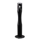 Posacenere da terra - a colonna - diametro 13 cm - H 101 cm - base 29 cm - inox nero - Medial