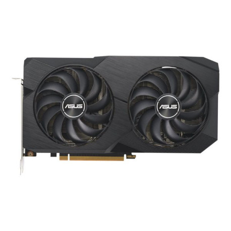 ASUS Dual Radeon RX 6600 V2 8GB - Scheda grafica - Radeon RX 6600 - 8 GB GDDR6 - PCIe 4.0 - HDMI, 3 x DisplayPort - grigio - sc