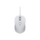 ASUS MU101C Blue Ray Silent - Mouse - per destrorsi e per sinistrorsi - ottica - 3 pulsanti - cablato - USB - bianco