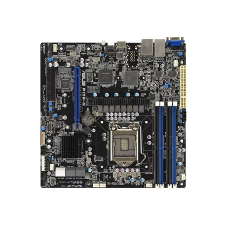 ASUS P12R-M - Scheda madre - micro ATX - zoccolo LGA1200 - C252 Chipset - USB 3.2 Gen 2 - 2 x Gigabit LAN - scheda grafica onbo