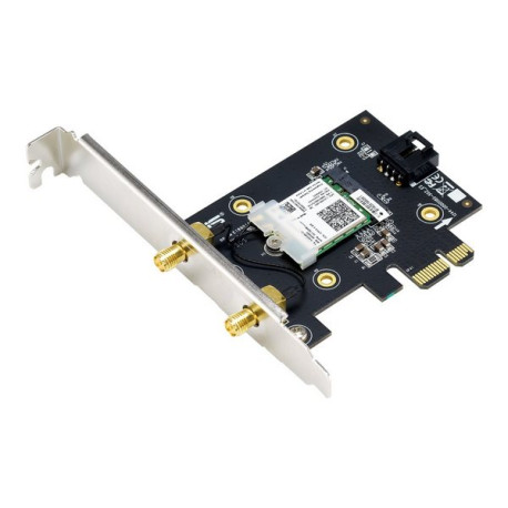 ASUS PCE-AX3000 - Adattatore di rete - PCIe - 802.11a, 802.11b/g/n, Bluetooth 5.0, 802.11ax