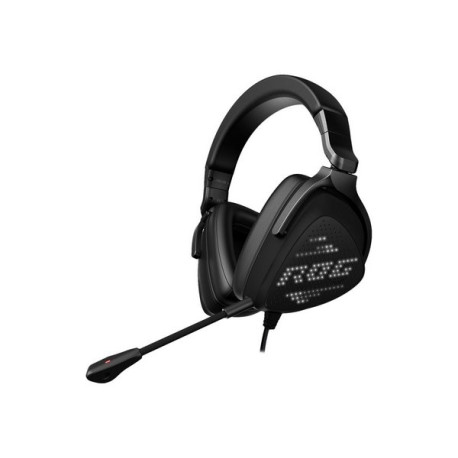 ASUS ROG Delta S Animate - Cuffie con microfono - dimensione completa - cablato - USB, USB-C - nero