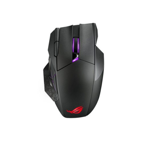 ASUS ROG Spatha X - Mouse - per destrorsi - ottica - 12 pulsanti - senza fili, cablato - USB, 2.4 GHz - nero