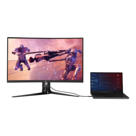 ASUS ROG Strix XG32VC - Monitor a LED - gaming - curvato - 31.5" - 2560 x 1440 WQHD - VA - 400 cd/m² - 3000:1 - DisplayHDR 400 