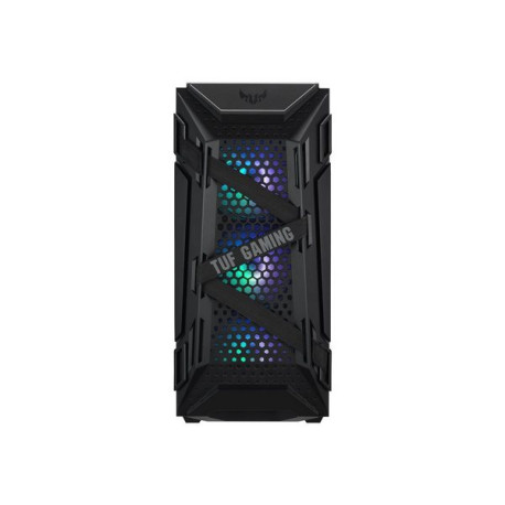 ASUS TUF Gaming GT301 - Tower - ATX - pannello laterale finestrato (vetro temperato) - nero - USB/Audio