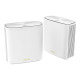 ASUS ZenWiFi XD6 - Impianto Wi-Fi (2 router) - fino a 5400 mq - maglia - GigE - 802.11a/b/g/n/ac/ax - Dual Band