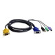 ATEN 2L-5303UP - Cavo tastiera / video / mouse (KVM) - USB, PS/2, HD-15 (VGA) (M) a SPHD a 18 pin (M) - 3 m