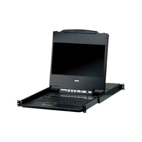 ATEN CL6708MW - Console KVM con switch KVM - 8 porte - USB - 17.3" - montabile in rack - 1920 x 1080 Full HD (1080p) @ 60 Hz - 