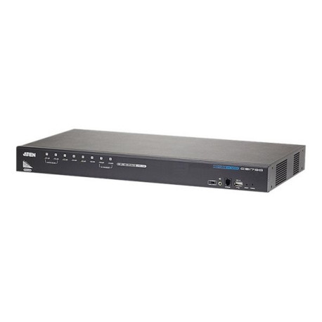 ATEN CS1798 - Switch KVM / audio / USB - 8 x KVM / audio / USB - 1 utente locale - desktop, montabile su rack